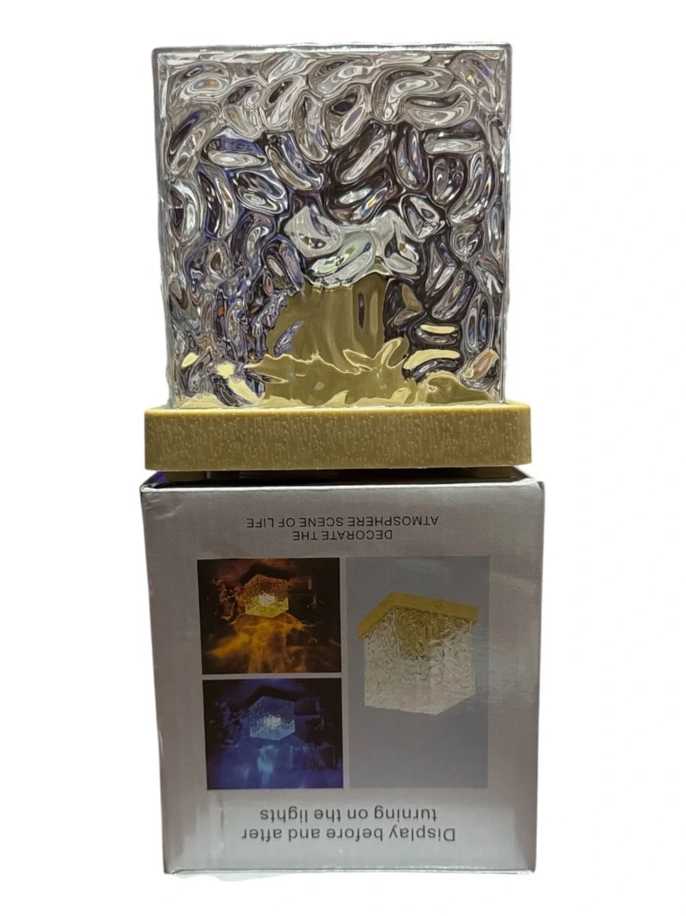 🌟 Dynamic 16-Color Water Ripple Ambient Light Cube 🌟 new
